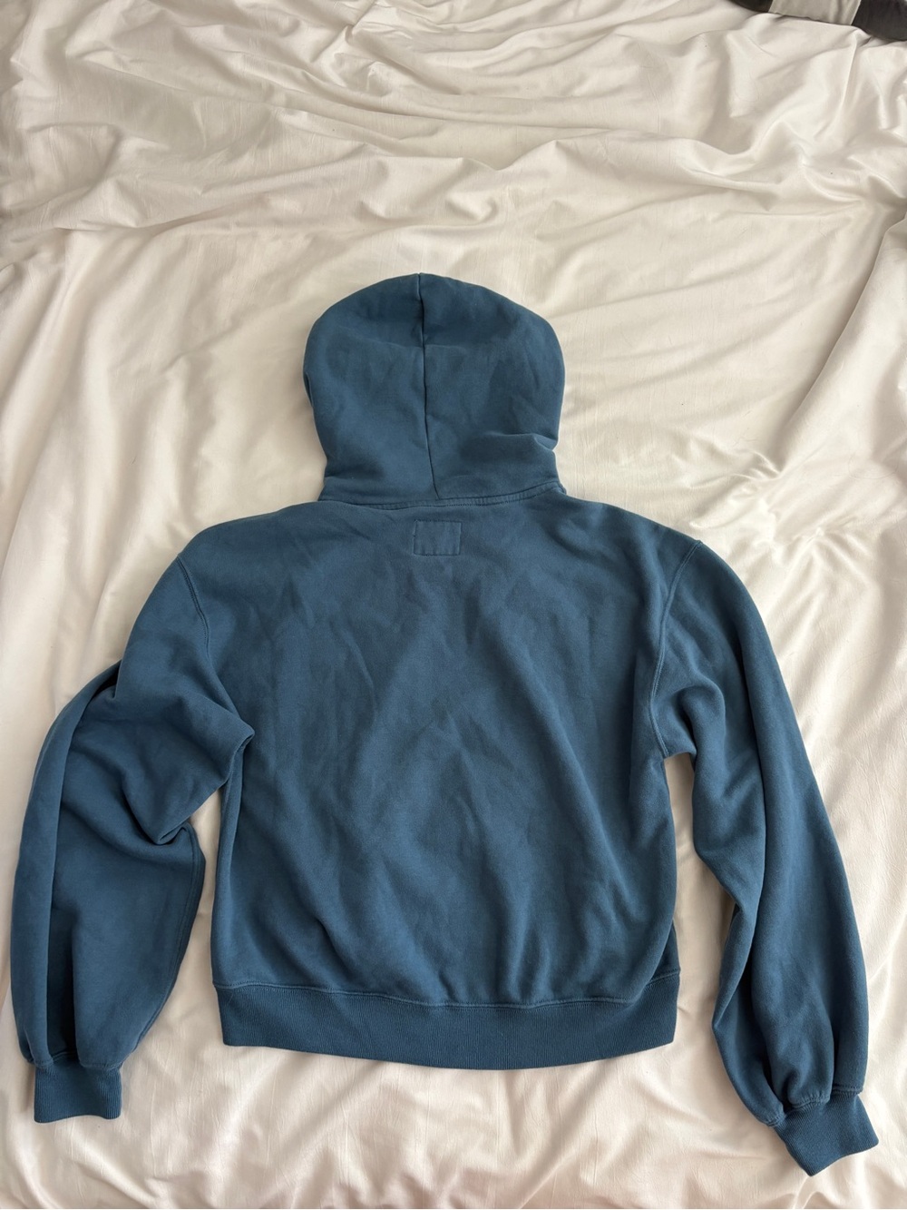 Abercrombie & Fitch Slate Blue Cropped Hoodie XS - Picture 5 of 5